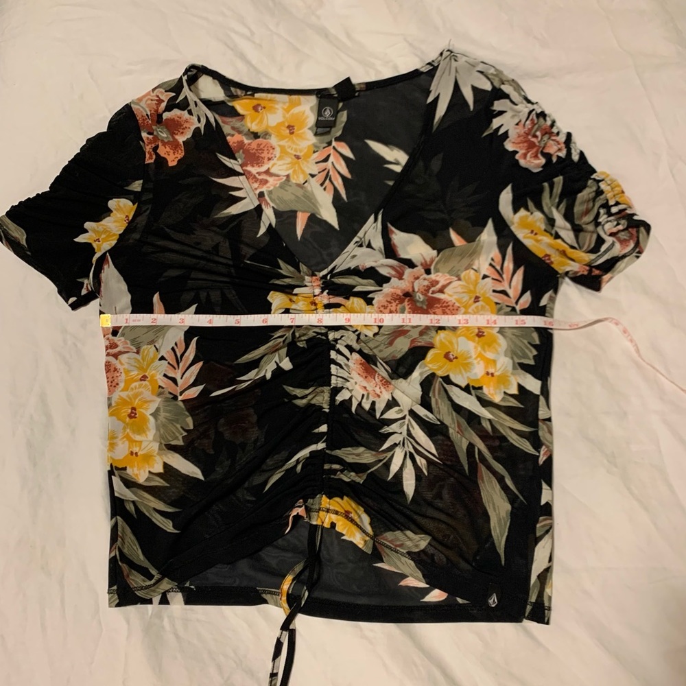 Volcom Mesh Floral Top - Picture 3 of 4